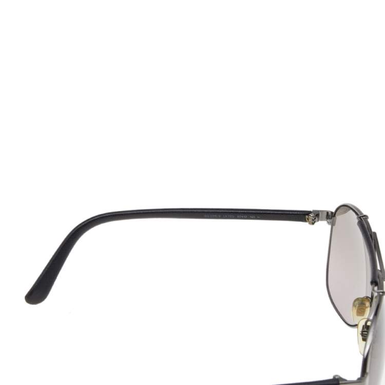 Pre Owned Gucci Gunmetal Tone/ Grey Gradient GG 2215-S Navigator Sunglasses