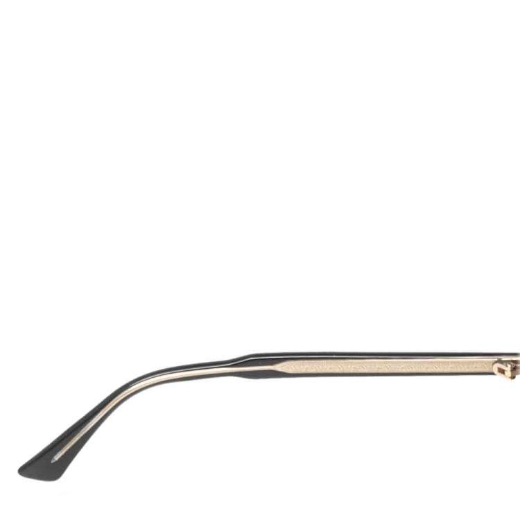 Pre Owned Gucci Black GG0124s Round Sunglasses