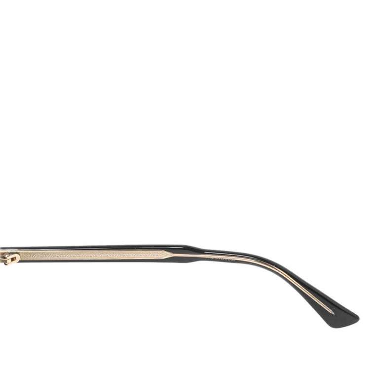 Pre Owned Gucci Black GG0124s Round Sunglasses