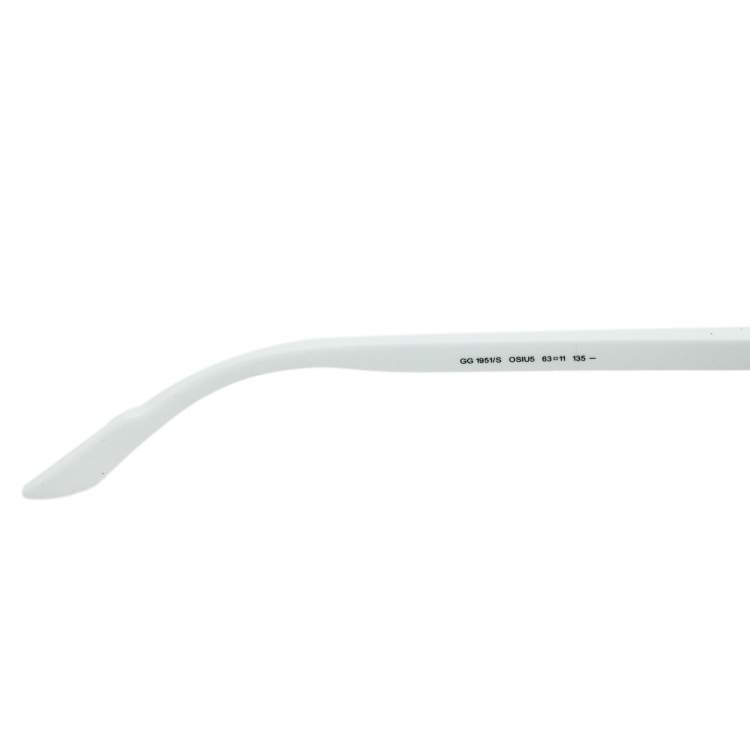 Pre Owned Gucci White/Black Gradient GG 1951/S Aviator Sunglasses