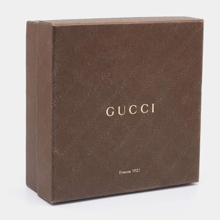 Pre Owned Gucci Black Guccissima Wool Web Stripe Silk Scarf