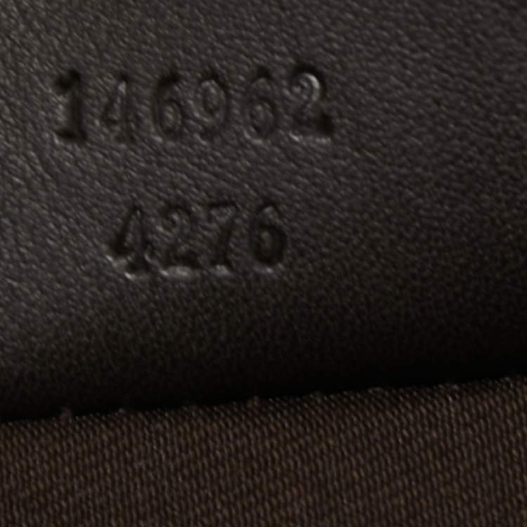 Pre Owned Gucci Beige GG Supreme Canvas and Leather Travel Tie Case