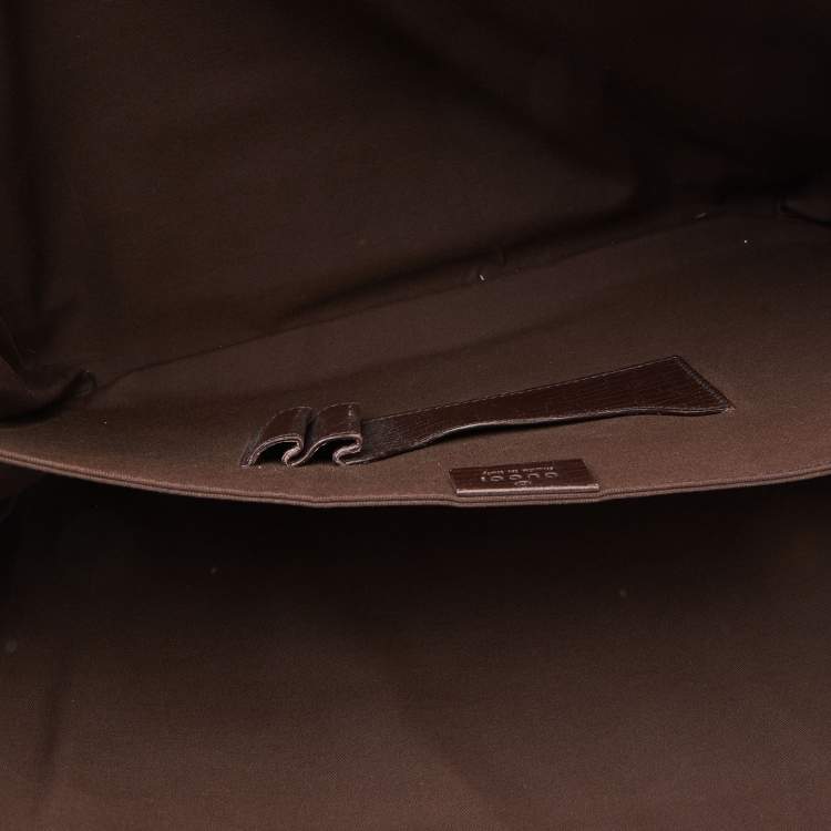 Pre Owned Gucci Beige GG Supreme Canvas Document Portfolio Case