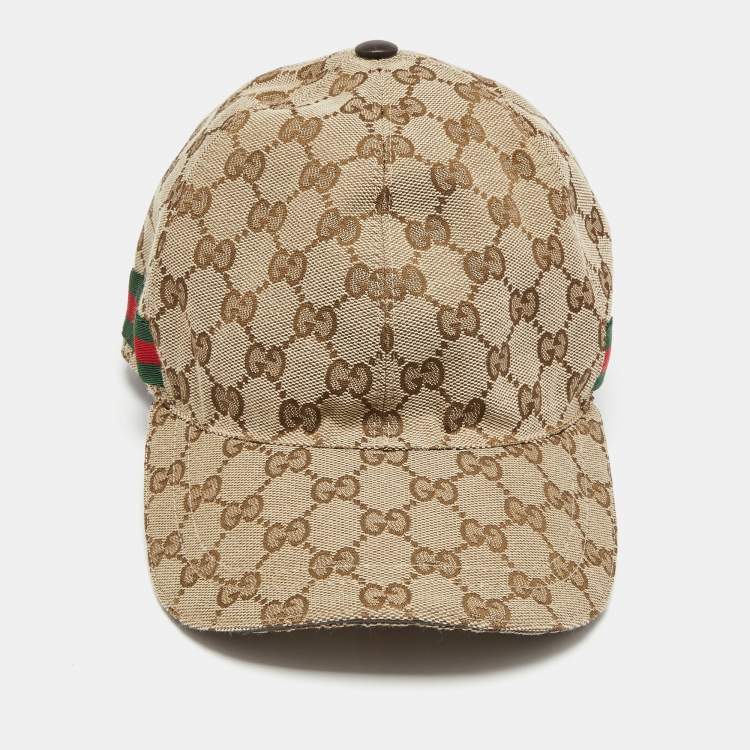 Gucci Original GG Canvas Baseball Hat, Size L