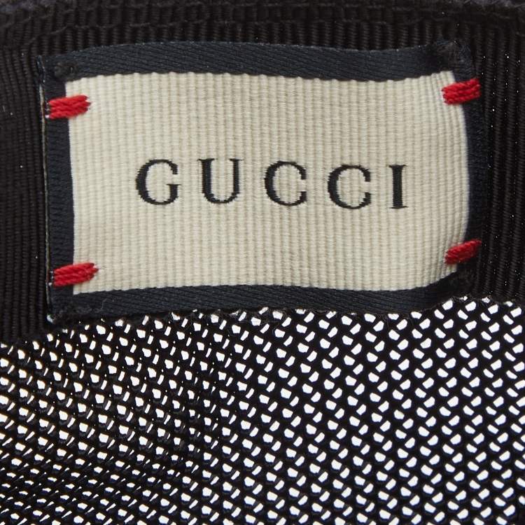 Pre Owned Gucci Beige Tiger GG Supreme Canvas Baseball Cap M