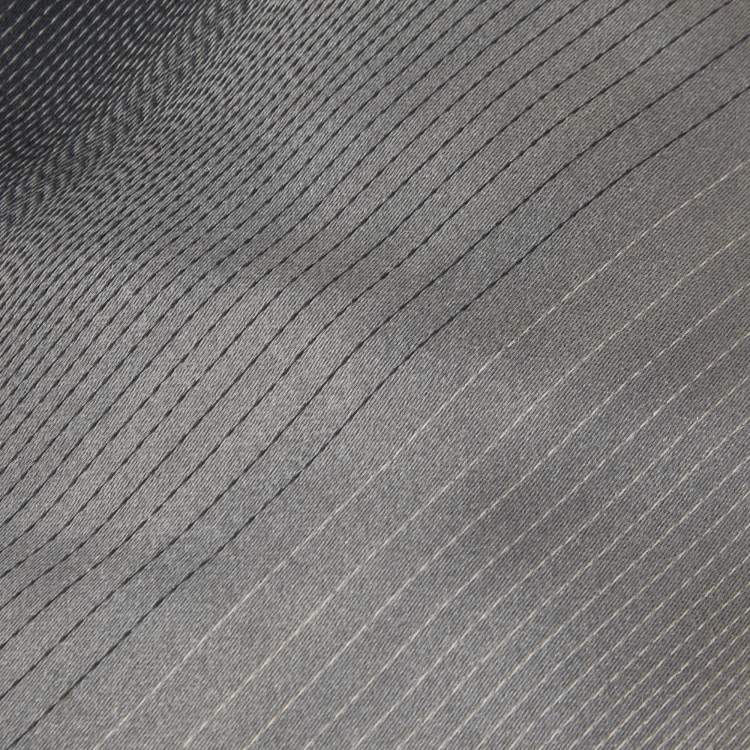 Pre Owned Gucci Dark Grey Ombre Diagonal Striped Silk Tie