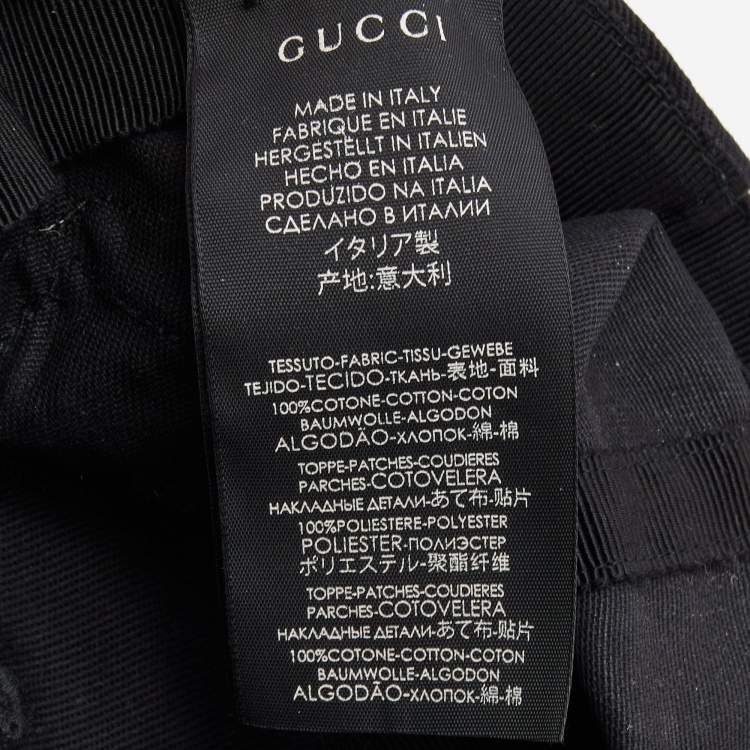 Pre Owned Gucci Black NY Yankees Butterfly Cotton Baseball Cap