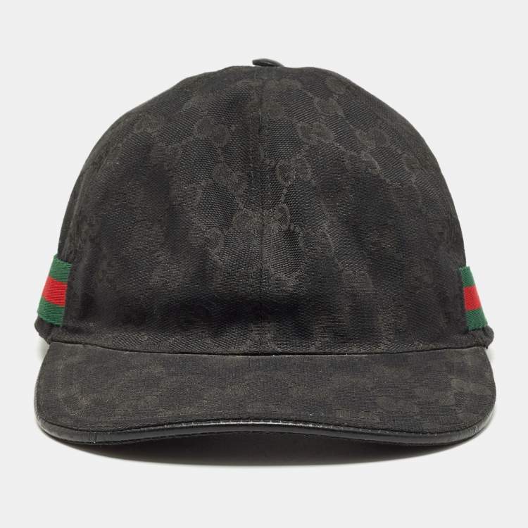 Gucci Men's Baseball with Web Stripe - Black - Hats