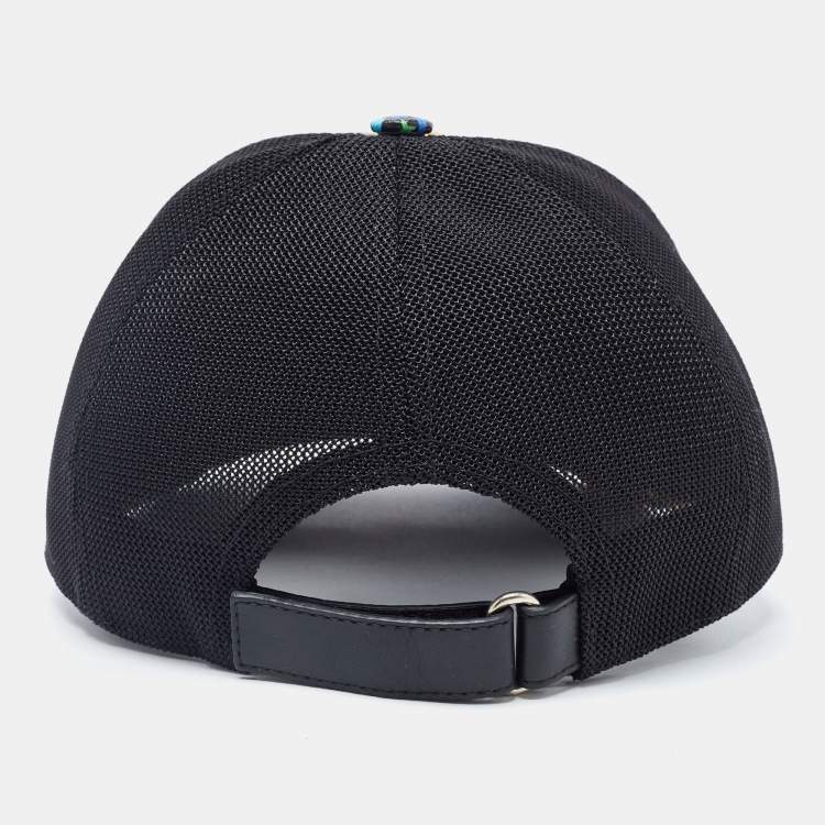 Pre Owned Gucci Multicolor Psychedelic GG Canvas & Mesh Baseball Cap L