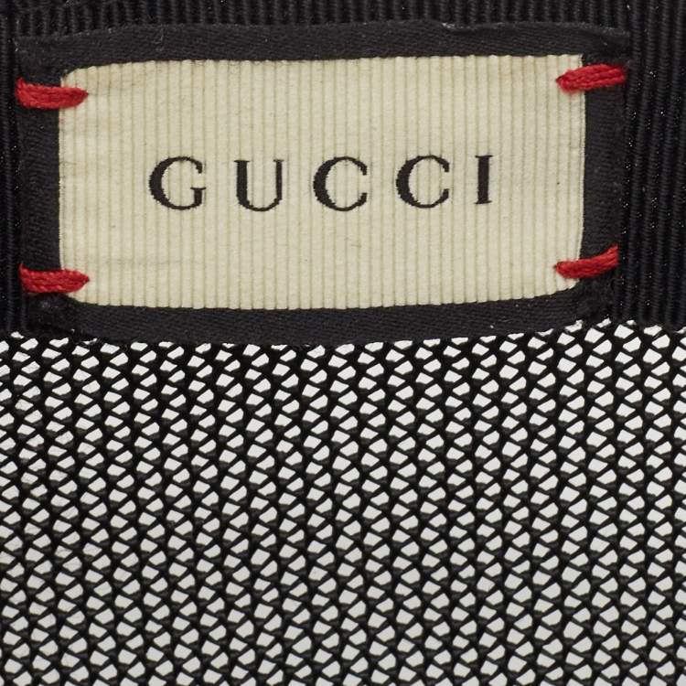Pre Owned Gucci Beige Kingsnake Print GG Supreme Canvas and Mesh Baseball Cap M