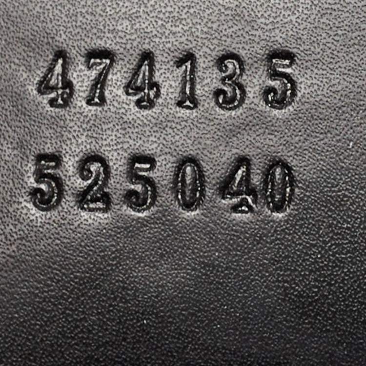 Pre Owned Gucci Black GG Supreme Canvas and Leather Briefcase Bag