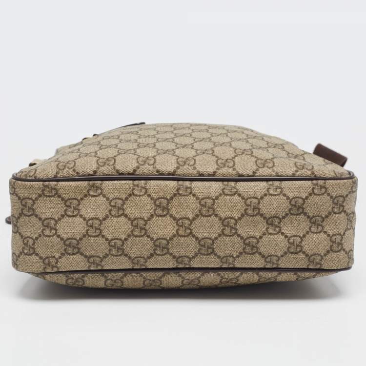 Pre Owned Gucci Beige GG Supreme Canvas Joy Messenger Bag
