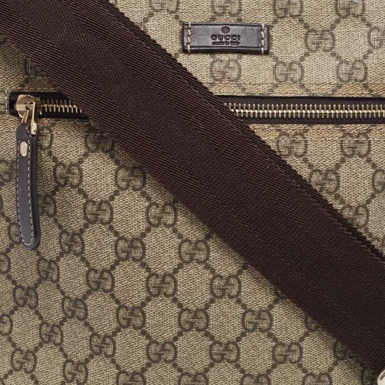 Pre Owned Gucci Beige GG Supreme Canvas Joy Messenger Bag