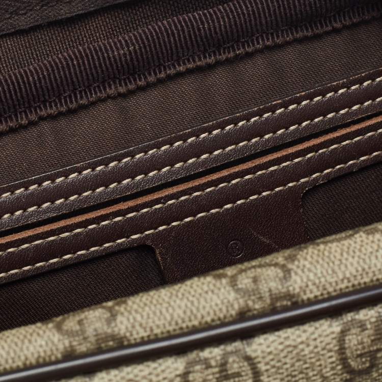 Pre Owned Gucci Beige GG Supreme Canvas Joy Messenger Bag