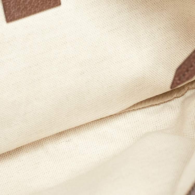 Pre Owned Gucci Beige GG Supreme Canvas Courrier Belt Waist Bag