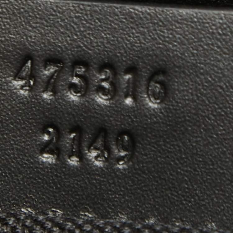 Pre Owned Gucci Black GG Supreme Canvas Web Zip Pouch