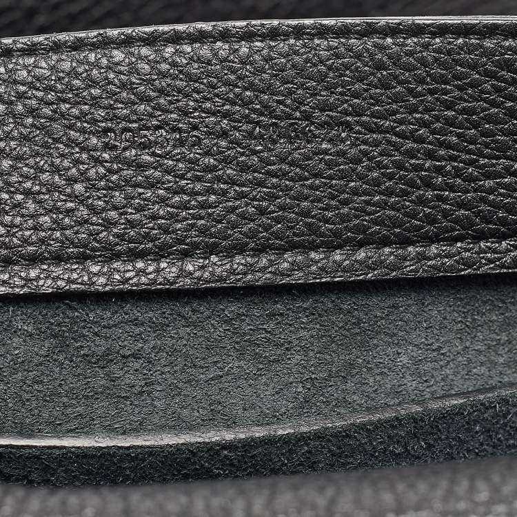 Pre Owned Gucci Black Soft Leather Business Briefcase