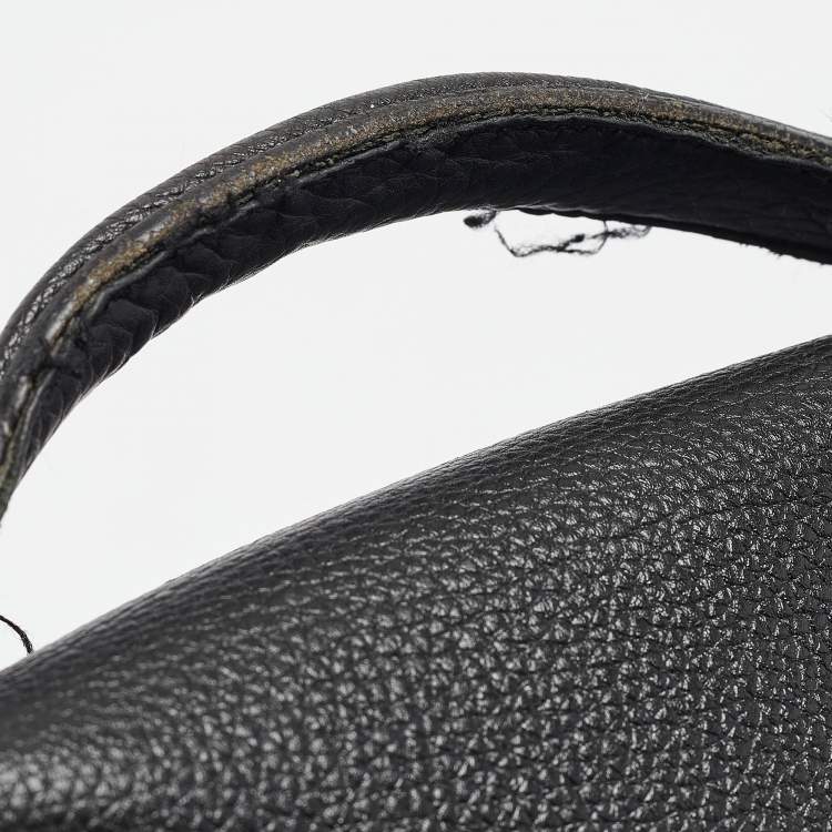 Pre Owned Gucci Black Soft Leather Business Briefcase