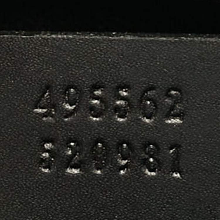 Pre Owned Gucci Black GG Supreme Canvas Wristlet Pouch