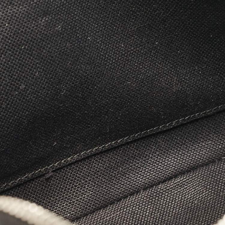 Pre Owned Gucci Black GG Supreme Canvas Wristlet Pouch