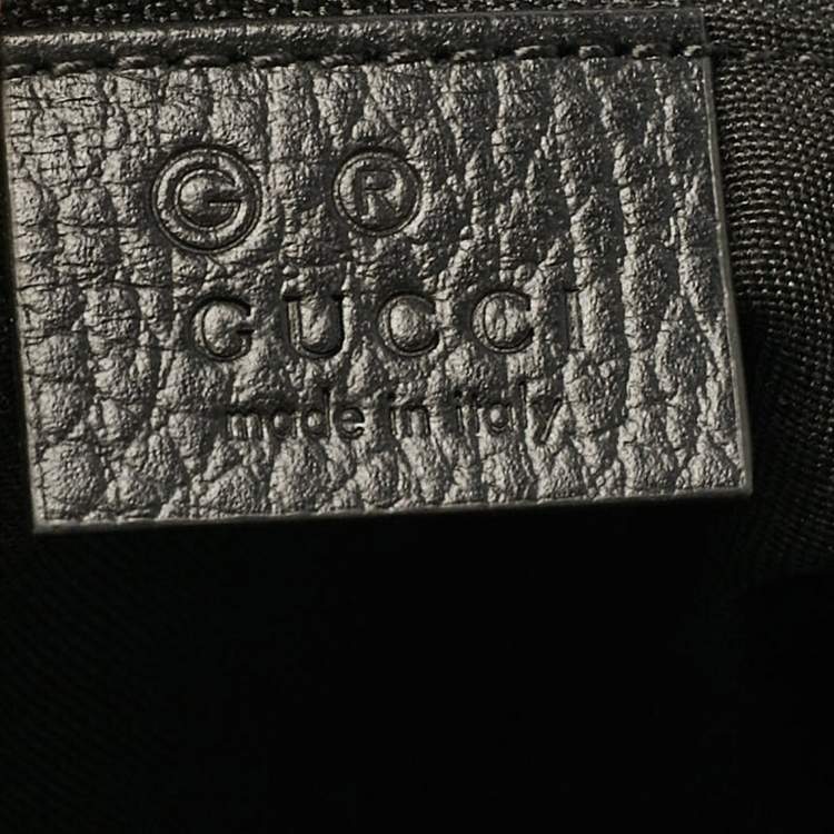 Pre Owned Gucci Black GG Nylon Messenger Bag