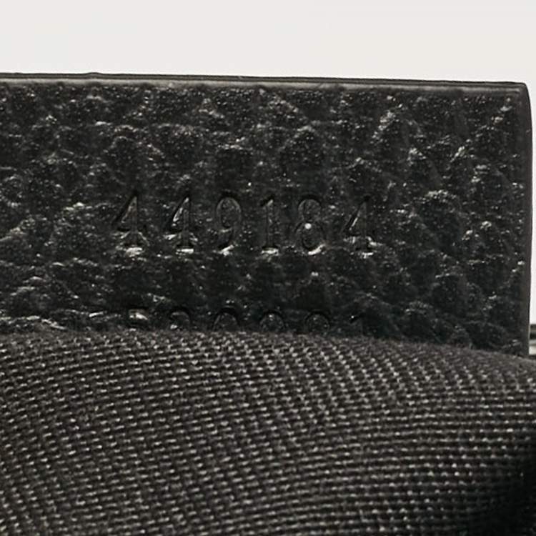Pre Owned Gucci Black GG Nylon Messenger Bag