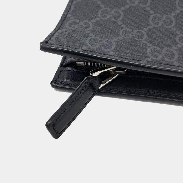 Pre Owned Gucci GG Supreme Web Pouch