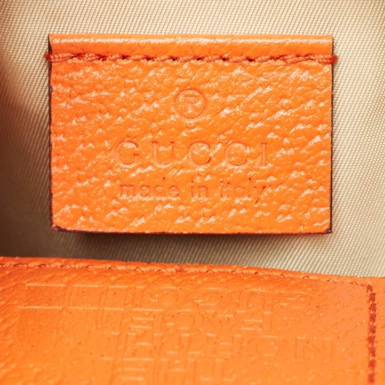 Pre Owned Gucci x The North Face Beige/Orange GG Canvas Belt Bag