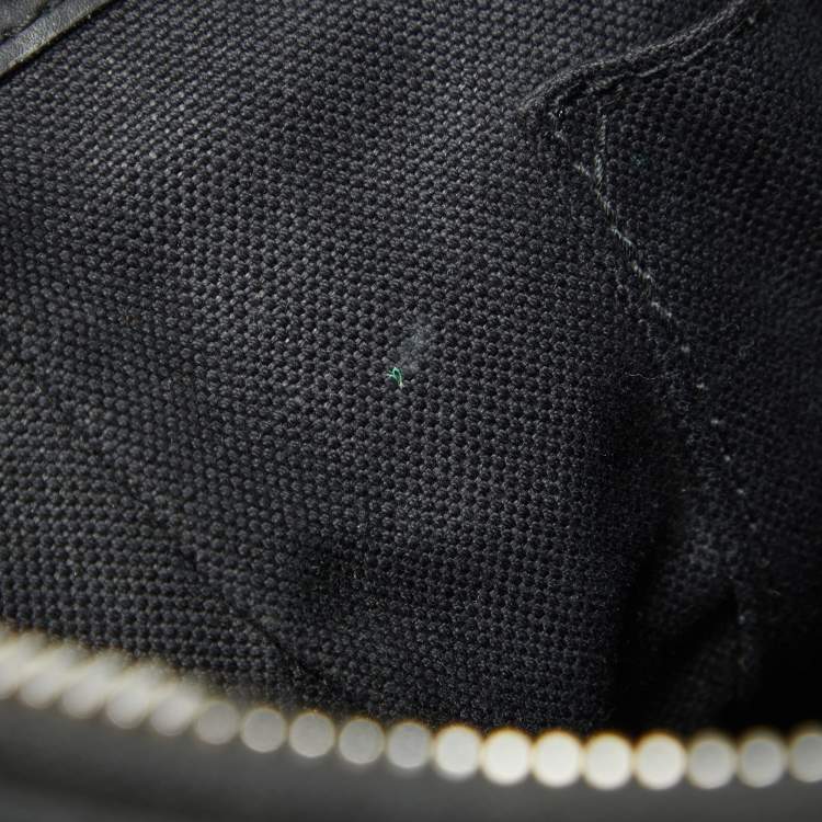 Pre Owned Gucci Black GG Supreme Canvas and Leather Crossbody Bag