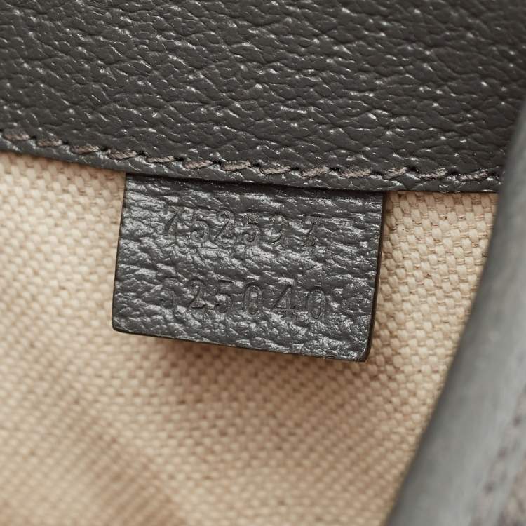 Pre Owned Gucci Grey GG Supreme Canvas Small Ophidia Belt Bag