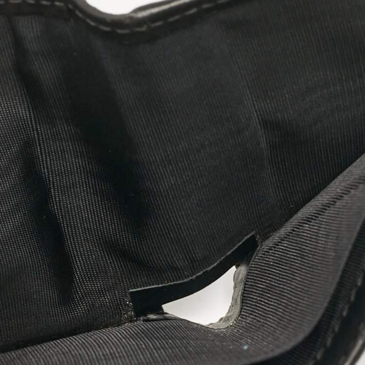 مملوكة مسبقًا Gucci Black GG Supreme Canvas Wolf Print Bifold Wallet