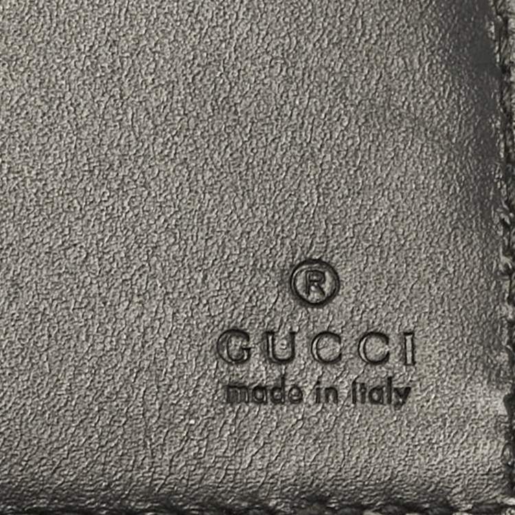 مملوكة مسبقًا Gucci Black GG Supreme Canvas Wolf Print Bifold Wallet