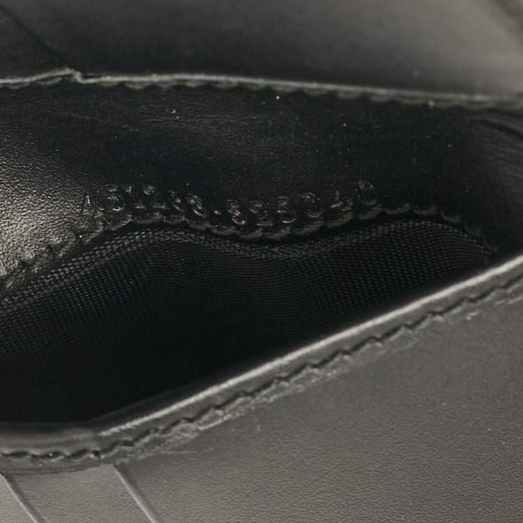 مملوكة مسبقًا Gucci Black GG Supreme Canvas Wolf Print Bifold Wallet