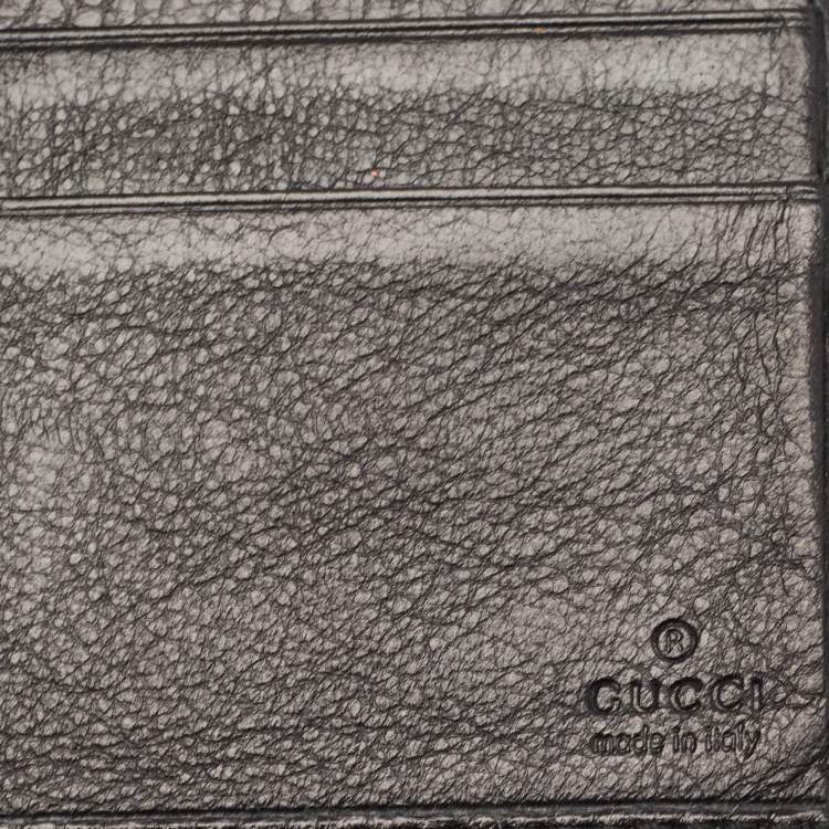 مملوكة مسبقًا Gucci Black GG Canvas Hysteria Money Clip Wallet