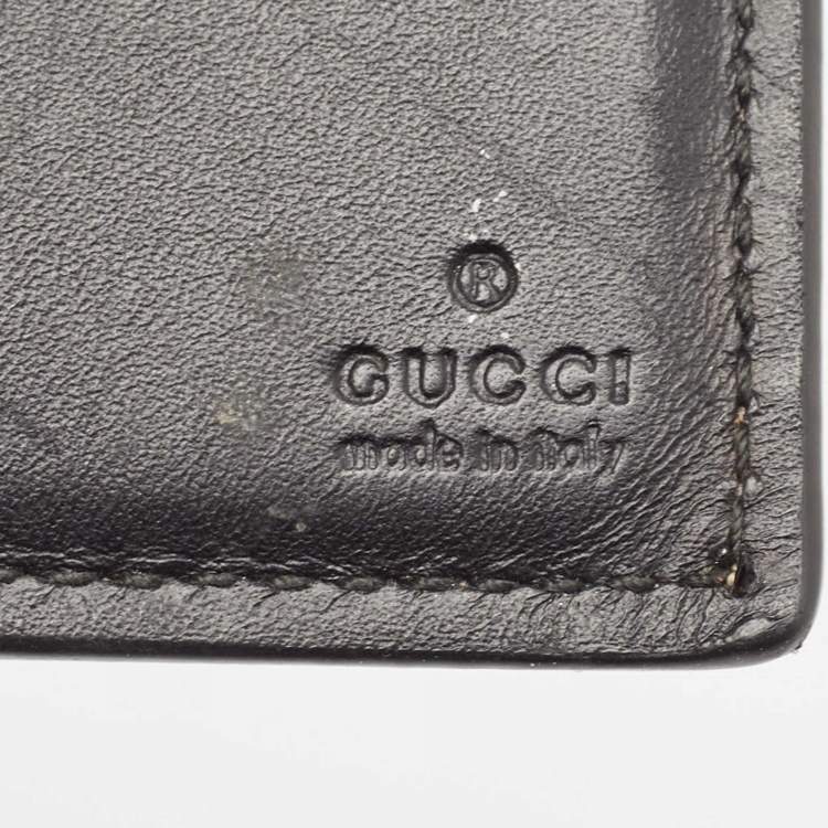 Pre Owned Gucci Beige GG Supreme Canvas Angry Cat Bifold Wallet