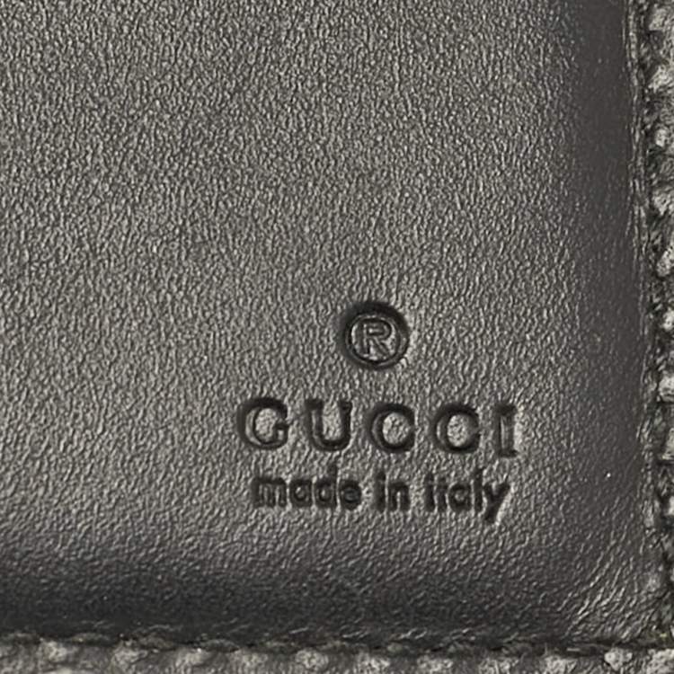 Pre Owned Gucci Beige GG Supreme Canvas Tiger Print Bifold Wallet