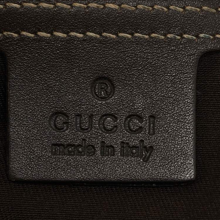 Pre Owned Gucci Beige GG Supreme Canvas Flat Messenger Bag