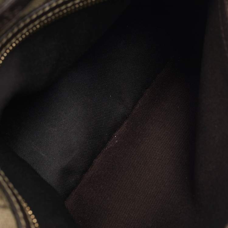Pre Owned Gucci Beige GG Supreme Canvas Flat Messenger Bag
