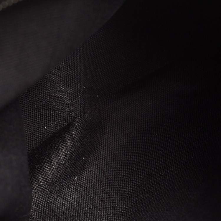 Pre Owned Gucci Black GG Supreme Canvas and Leather Angry Cat Backpack