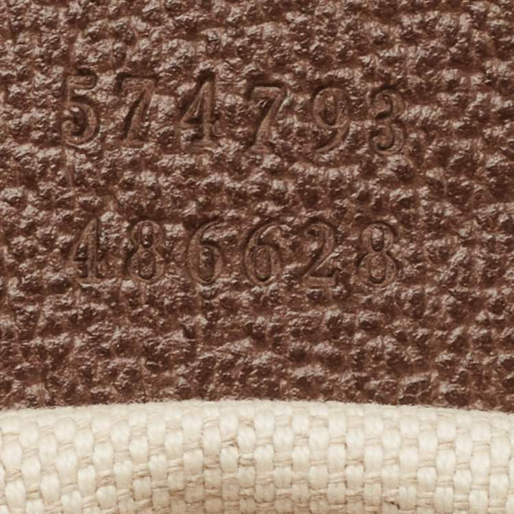 Pre Owned Gucci Brown/Beige GG Supreme Canvas Web Ophidia Briefcase