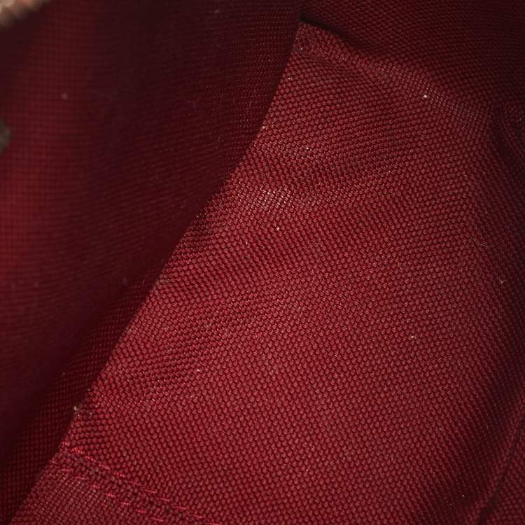 Pre Owned Gucci Beige/Ebony GG Supreme Canvas and Leather Square Messenger Bag