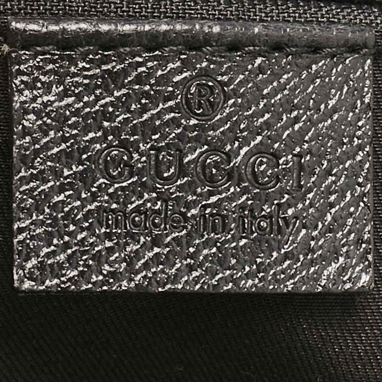 Pre Owned Gucci Black GG Canvas Web Boston Duffel bag