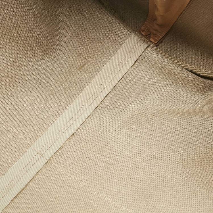 Pre Owned Gucci Light Beige/Tan Micro GG Supreme Canvas Duffle Bag