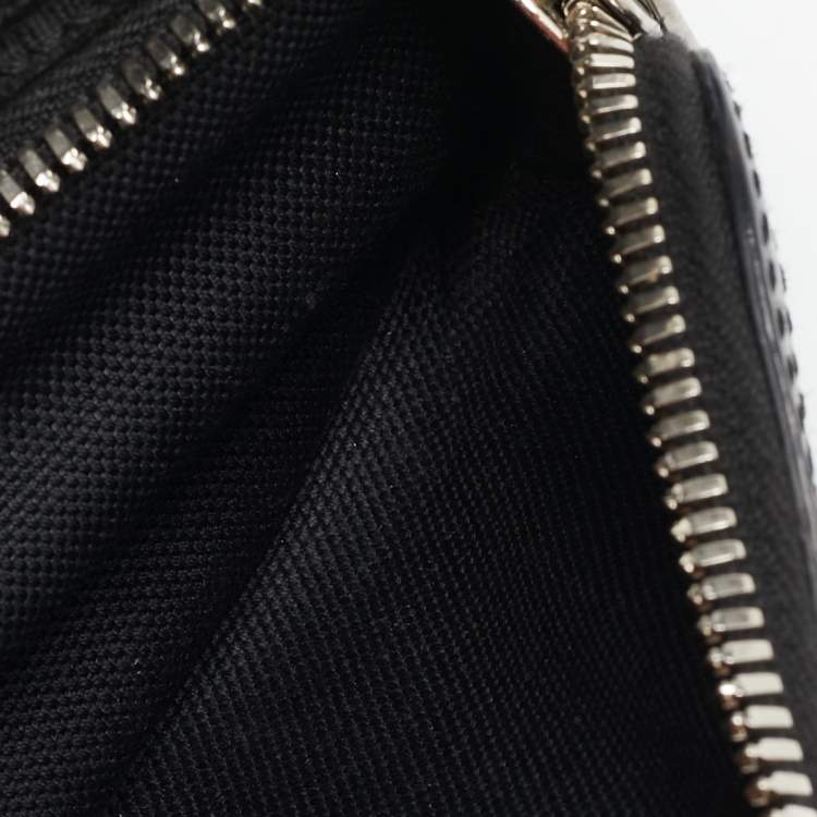 Pre Owned Gucci Black GG Supreme Canvas Small Interlocking G Belt Bag