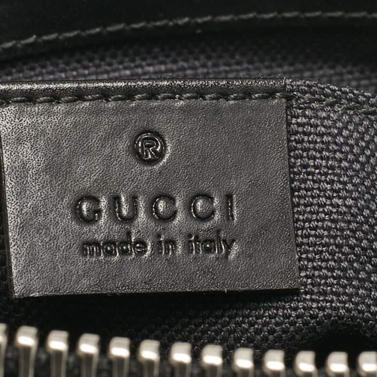 Pre Owned Gucci Black GG Supreme Canvas Small Messenger Bag