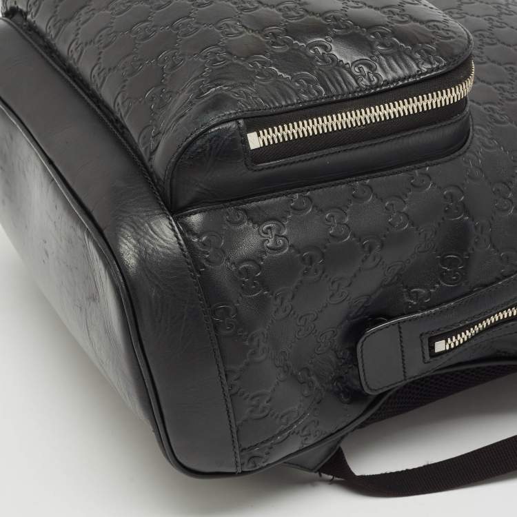 Pre Owned Gucci Black Guccissima Leather Eden Backpack