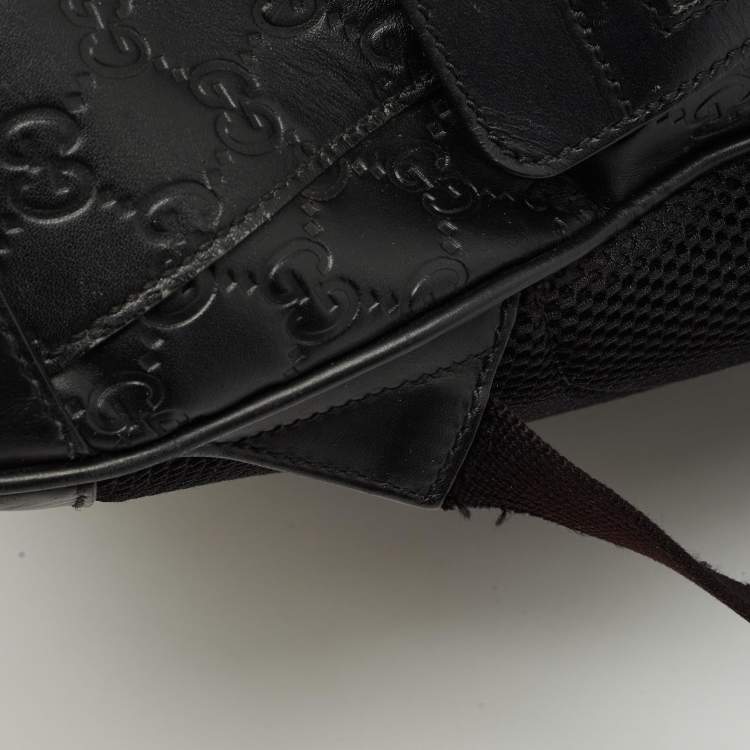 Pre Owned Gucci Black Guccissima Leather Eden Backpack