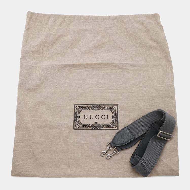 Pre Owned Gucci Gray GG Supreme Canvas and Leather Ophidia Tote Bag