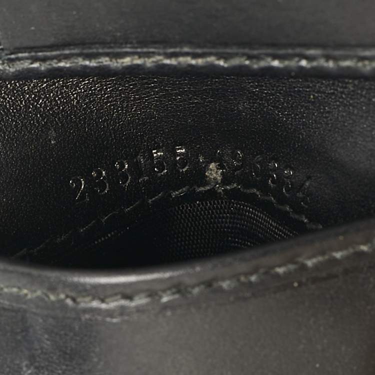 Pre Owned Gucci Black GG Crystals Canvas Bifold Wallet