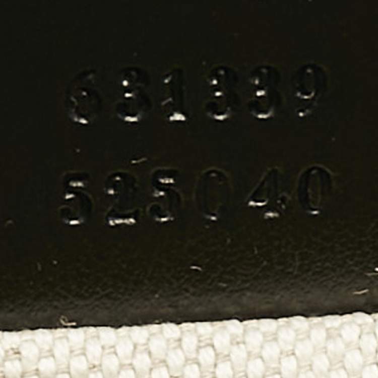 Pre Owned Gucci Black GG Embossed Perforated Leather Double Belt Bag